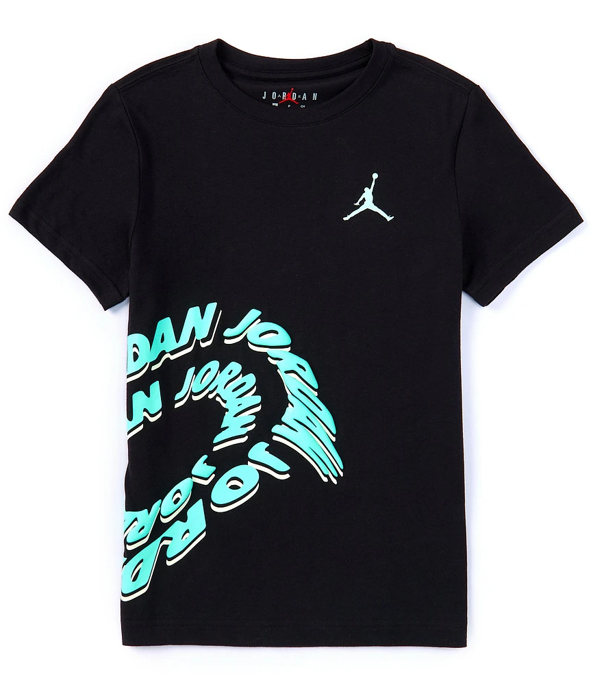 Jordan Big Boys Short Sleeve Wrapped Galaxy T-Shirt