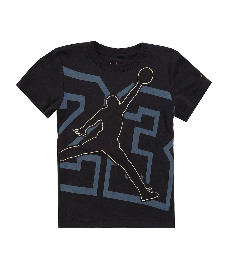 Jordan Little Boys Short Sleeve Shine Jumpman Graphic T-Shirt