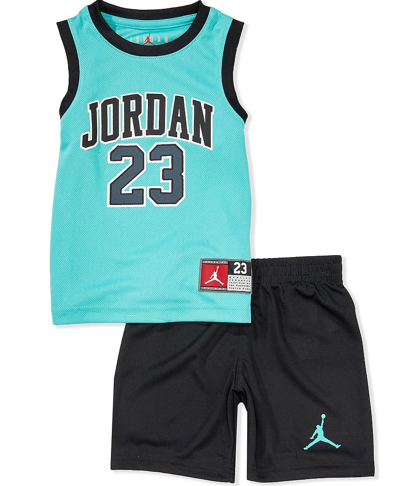 Jordan Little Boys Sleeveless Jordan 23 Jersey Tank & Shorts Set