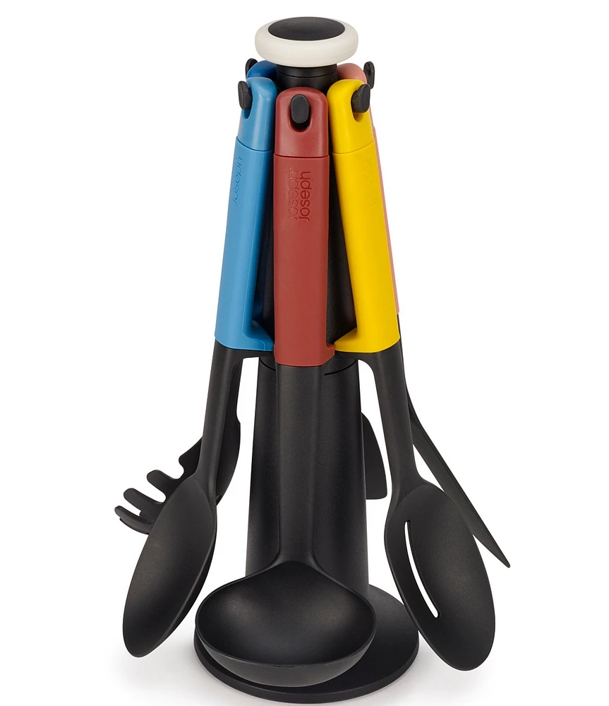 Joseph Joseph Elevate Carousel 6-Piece Utensil Set with Rotating Storage Stand- Multi
