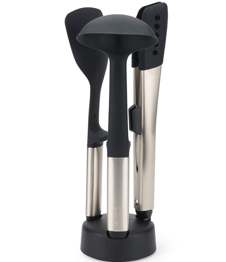 Joseph Joseph Elevate Fusion 3-Piece Silicone Utensil Set with Storage Stand