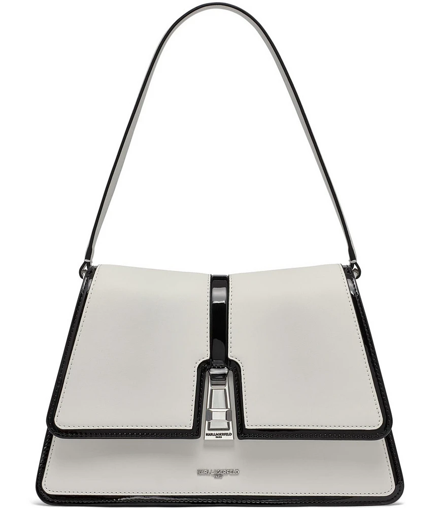 KARL LAGERFELD PARIS Contrast Trim Mercerie Shoulder Bag