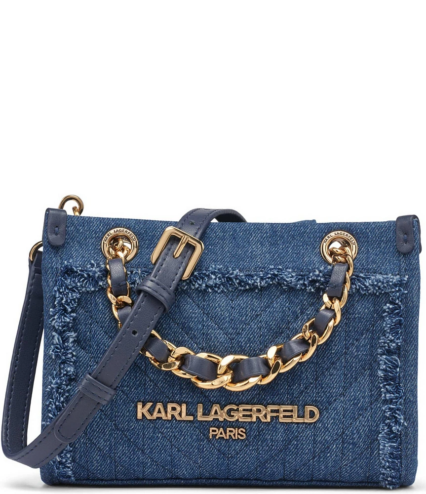 KARL LAGERFELD PARIS Savoie Denim Crossbody Bag