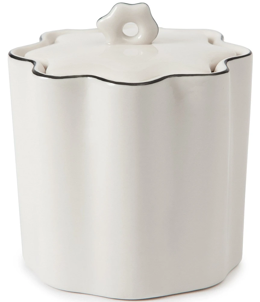 Kassatex Le Marais Collection Porcelain Cotton Jar