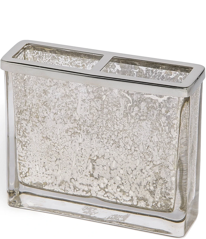 Kassatex Vizcaya Etched Glass Toothbrush Holder
