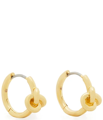 kate spade new york Double Knot Huggie Hoop Earrings