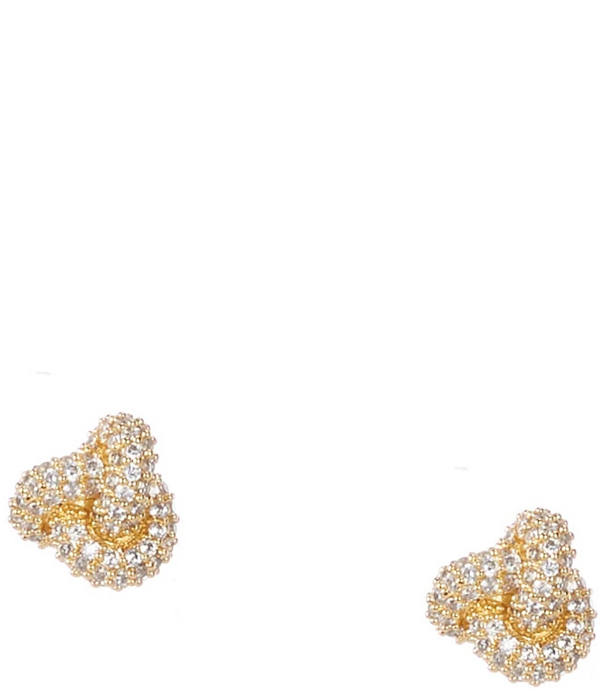 kate spade new york Double Knot Pave Stud Earrings