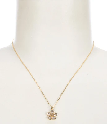 kate spade new york Crystal Fleurette Short Pendant Necklace