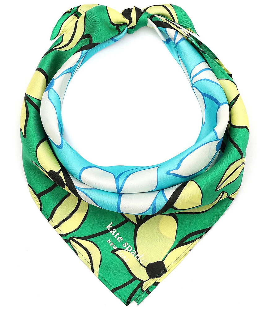 kate spade new york Floral Vines Silk Bandana Square Scarf