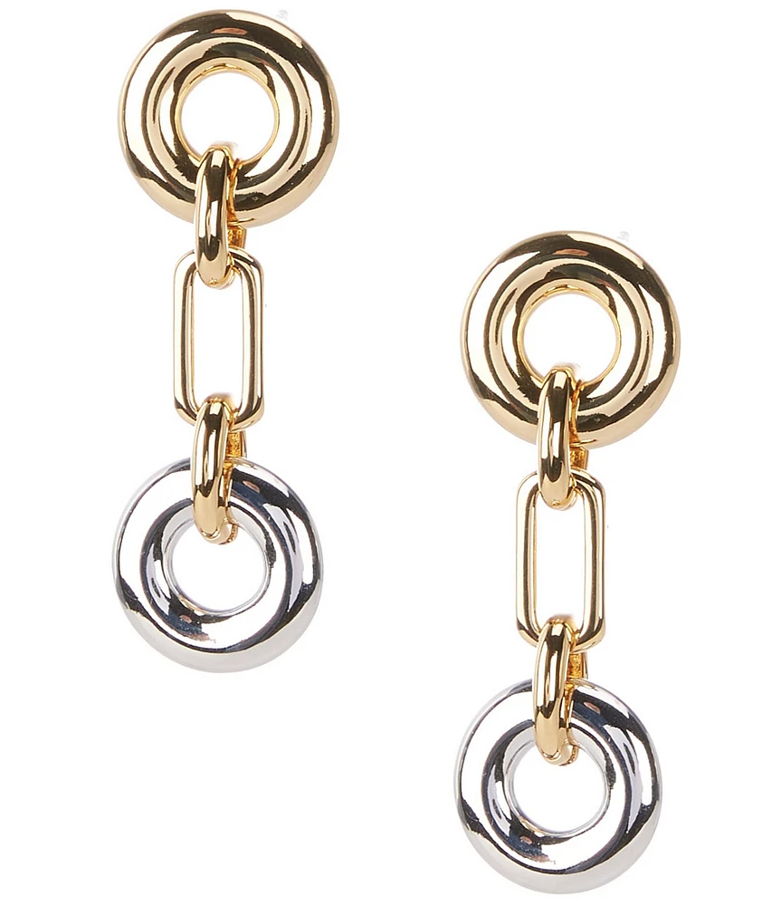 kate spade new york Interlock Chain Linear Earrings