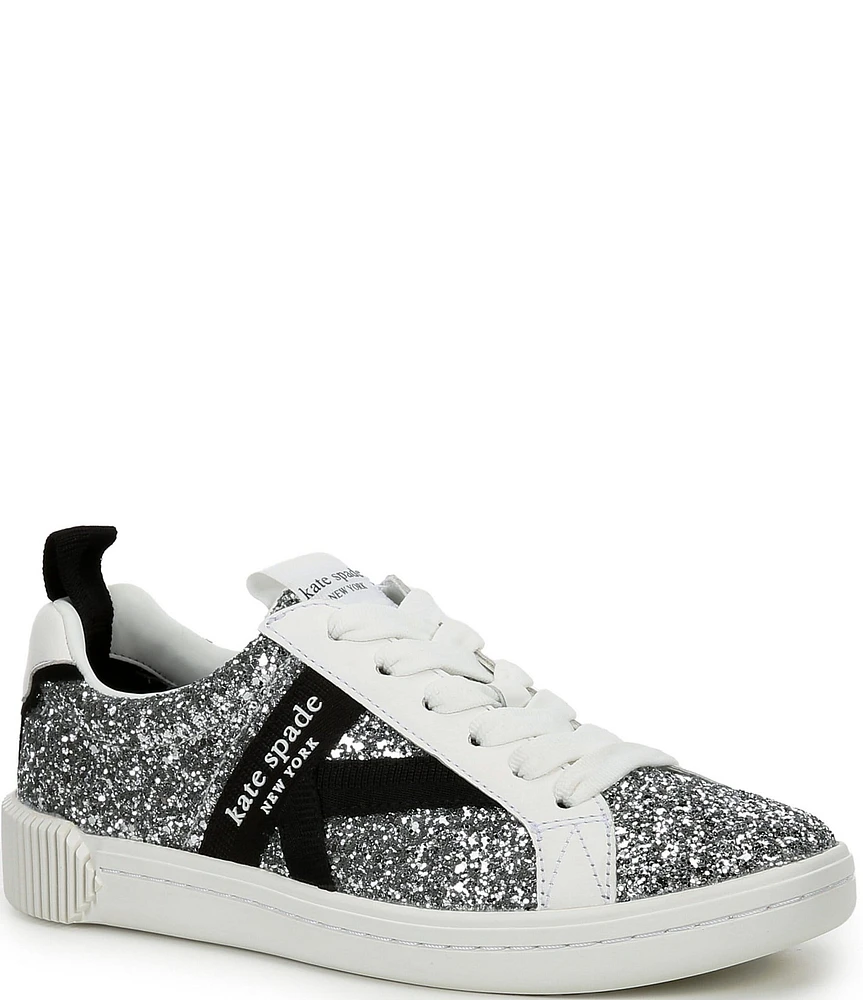 kate spade new york K As In Kate Court Glitter Sneakers