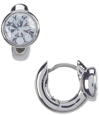 kate spade new york Keep Sparkling Round Huggie Hoop Earrings