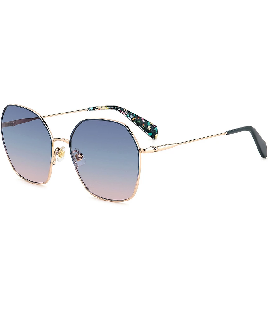 kate spade new york Women's Kenna Blue Round Sunglasses