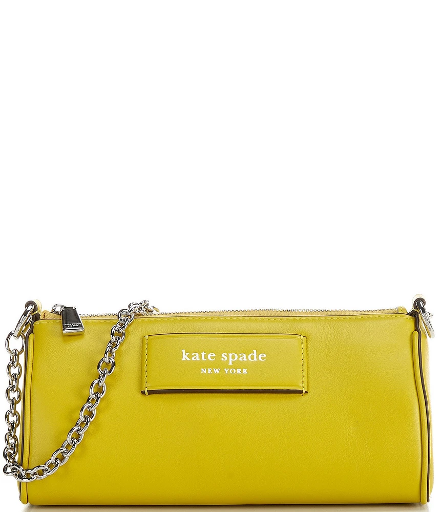 kate spade new york Label Smooth Leather East-West Chain Pochette Bag