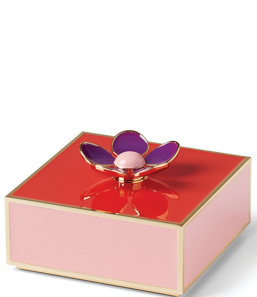 kate spade new york Make It Pop Floral Red & Pink Covered Keepsake Box