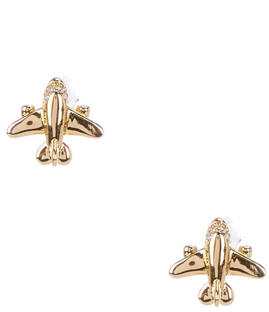 kate spade new york Out Of Office Airplane Novelty Stud Earrings