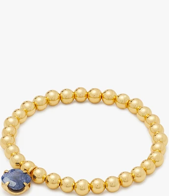 kate spade new york Pop Of Joy Flower Beaded Stretch Bracelet