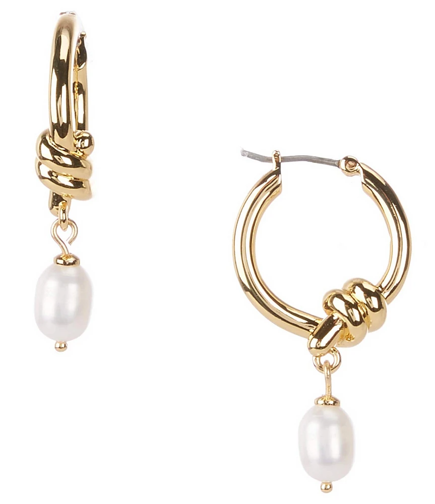 kate spade new york Rope & Knots Small Drop Hoop Earrings