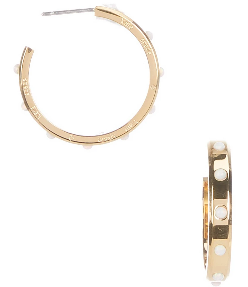 kate spade new york Set In Stone Hoop Earrings