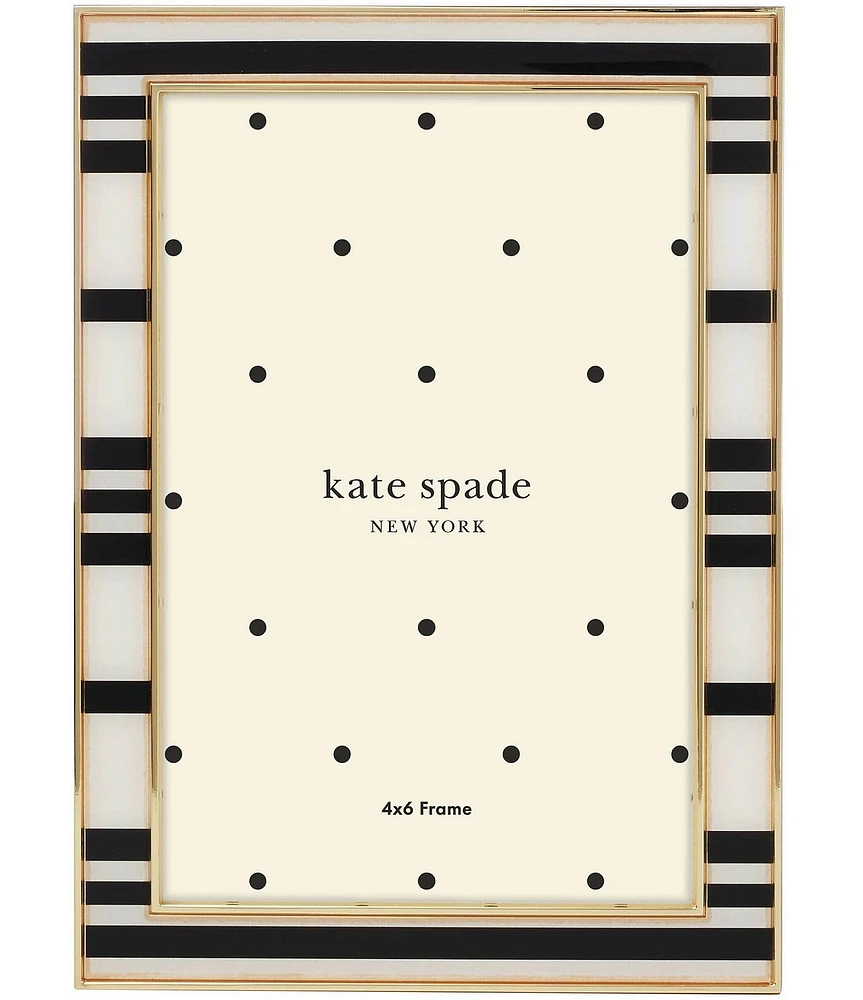 kate spade new york Sitting Pretty 4#double; x 6#double; Stripe Frame