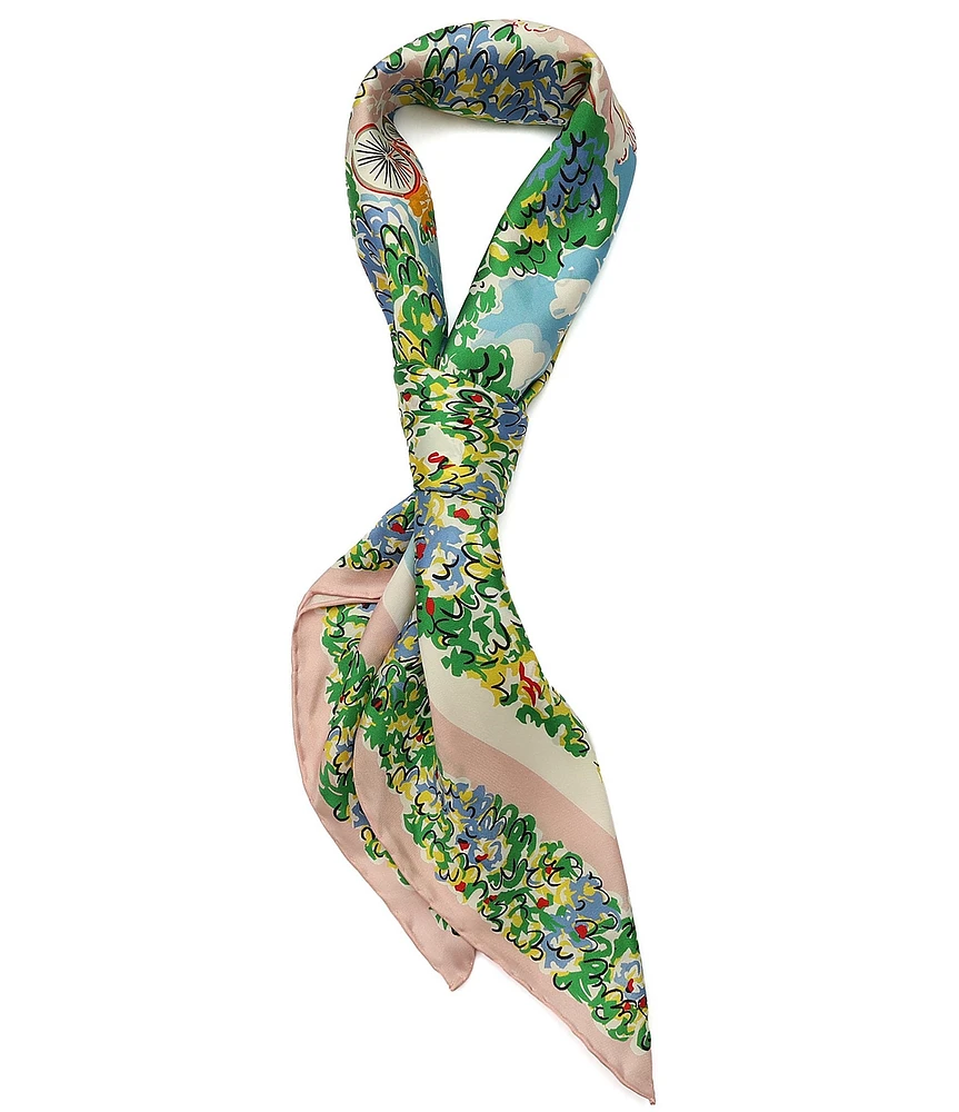 kate spade new york Springtime Gardens Silk Square Scarf