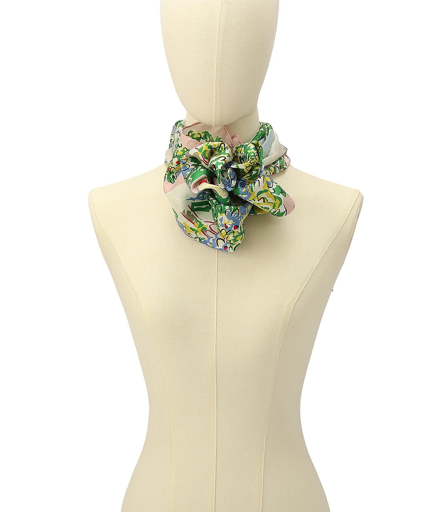 kate spade new york Springtime Gardens Silk Square Scarf