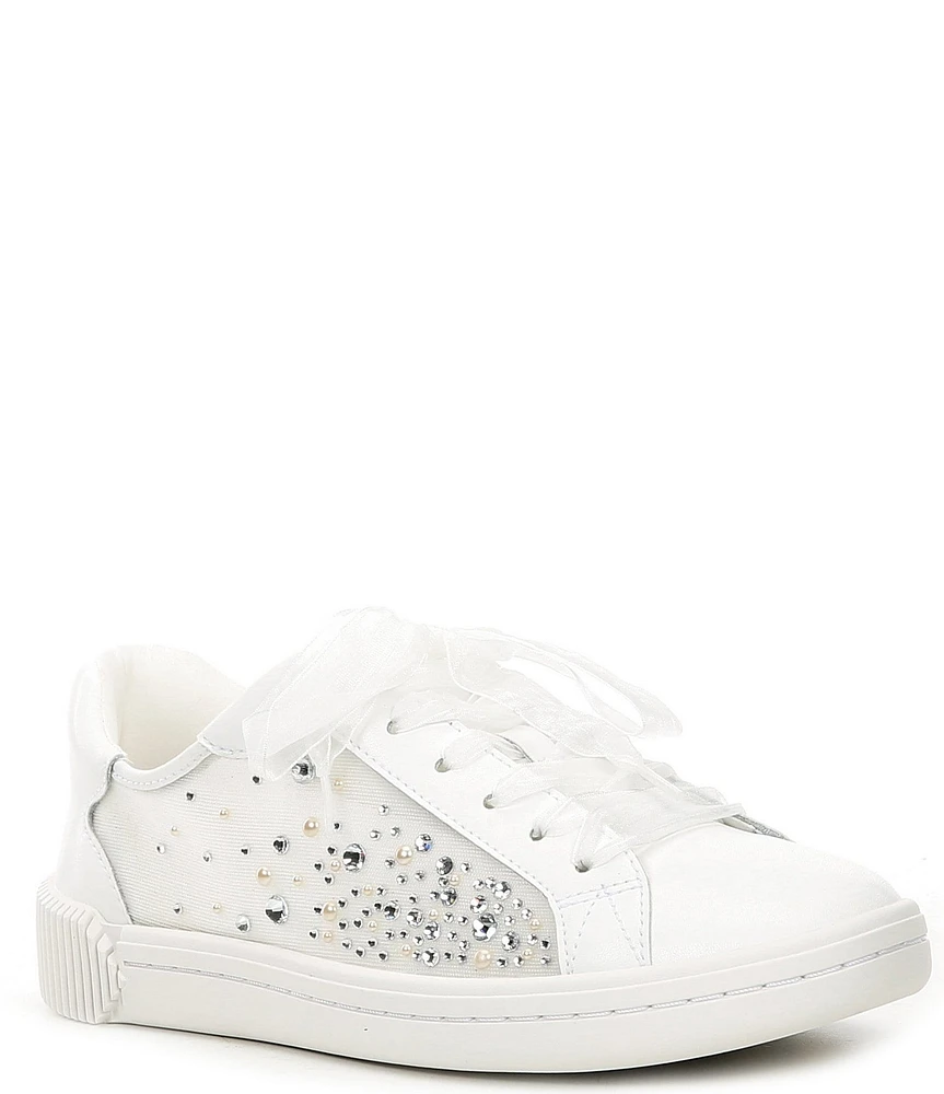 kate spade new york Tori Crystals Lace-Up Leather Sneakers