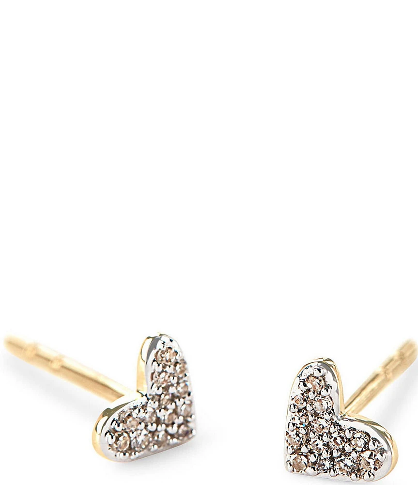 Kendra Scott 14K Yellow Gold Heart Stud Earrings
