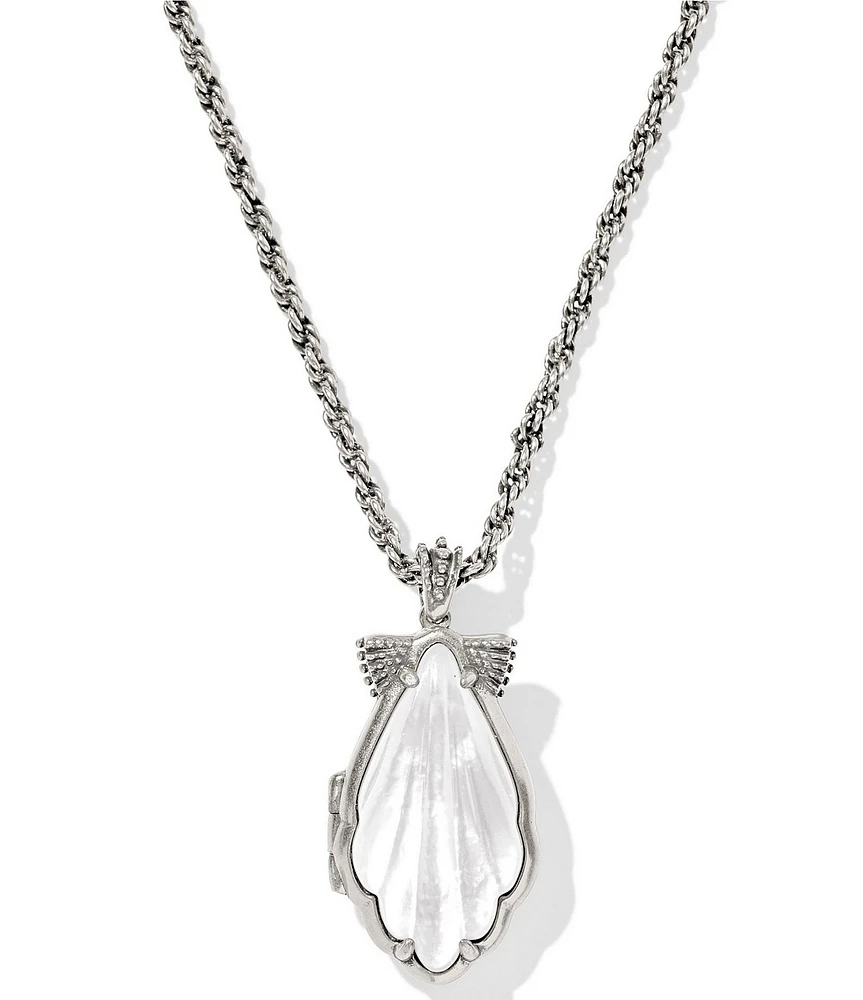 Kendra Scott Alexa Shell Locket Short Pendant Necklace