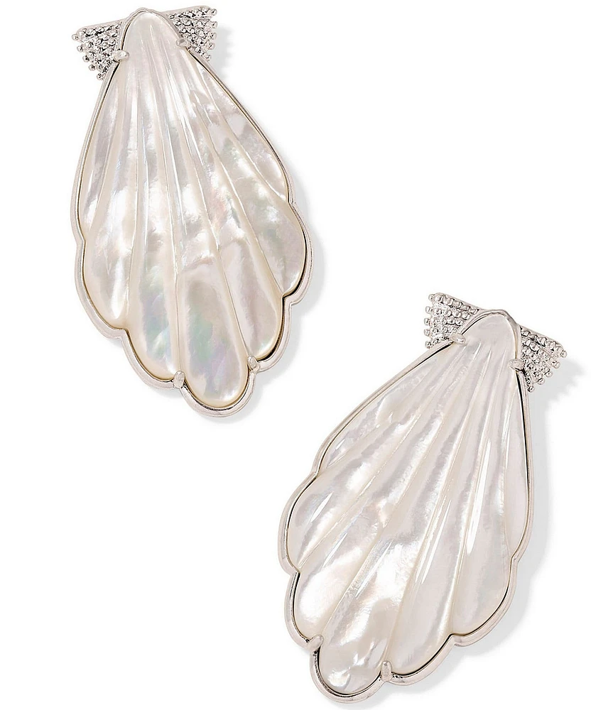 Kendra Scott Alexa Shell Statement Drop Earrings
