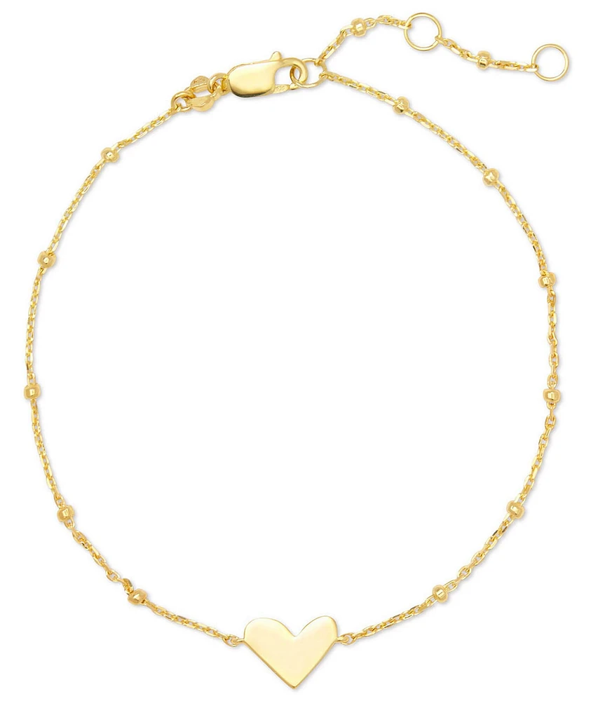 Kendra Scott Ari Heart 18k Gold Vermeil Delicate Line Bracelet