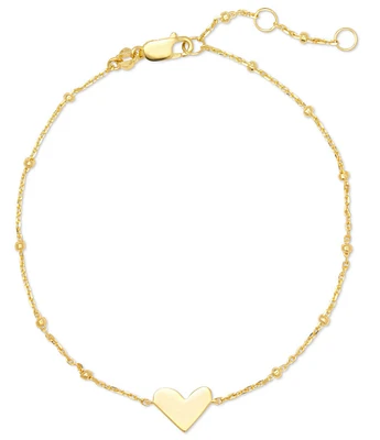 Kendra Scott Ari Heart 18k Gold Vermeil Delicate Line Bracelet