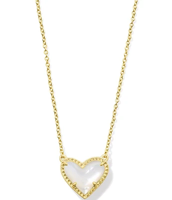 Kendra Scott Ari Heart Gold Short Pendant Necklace