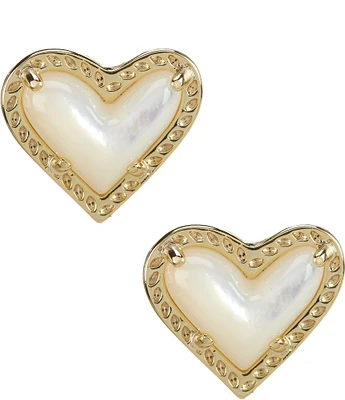 Kendra Scott Ari Heart Pearl Stud Earrings