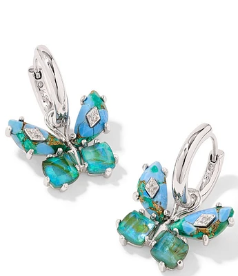 Kendra Scott Bianca Butterfly Huggie Hoop Drop Earrings