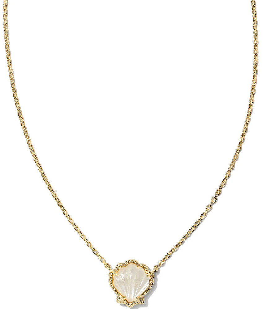 Kendra Scott Brynne Shell 14k Gold Vermeil Short Pendant Necklace