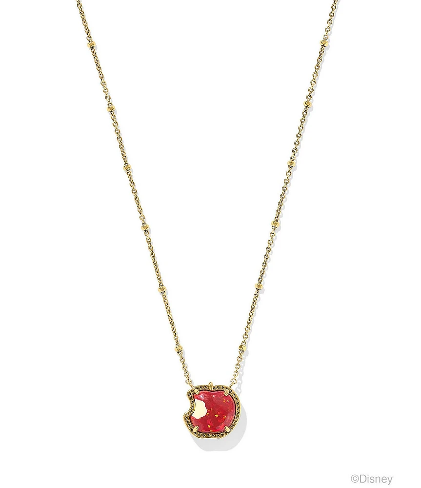 Kendra Scott Disney / Kendra Scott Snow White Apple Novelty Short Pendant Necklace