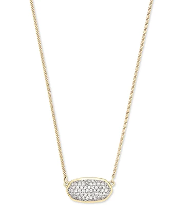 Kendra Scott Elisa 14K White Gold Pendant Necklace