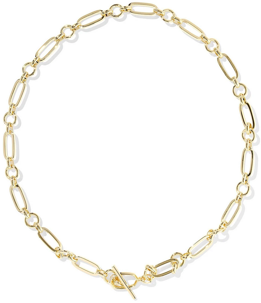 Kendra Scott Emery Metal Link And Chain Collar Necklace
