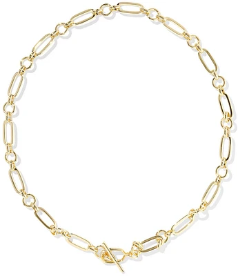Kendra Scott Emery Metal Link And Chain Collar Necklace