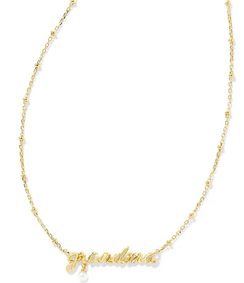 Kendra Scott Grandma Script Collar Necklace