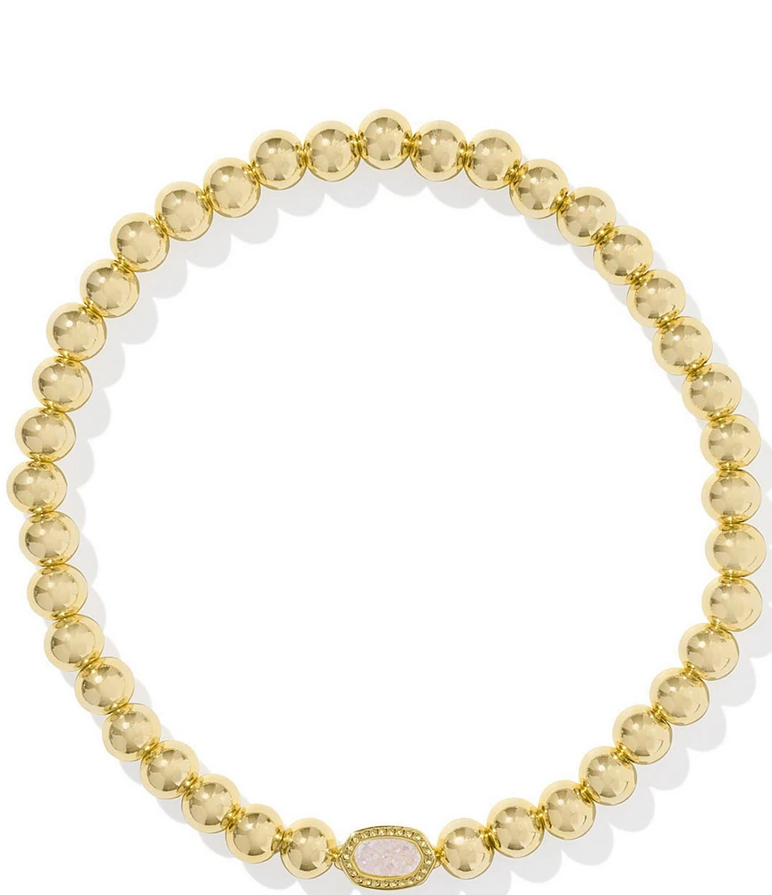 Kendra Scott Mini Elaina Beaded Drusy Stretch Bracelet