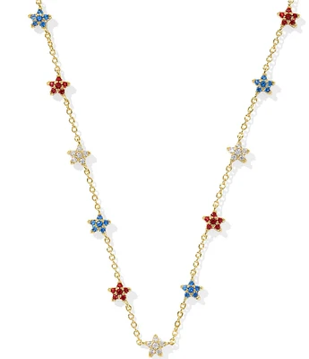Kendra Scott Sierra Star Americana Crystal Strand Collar Necklace