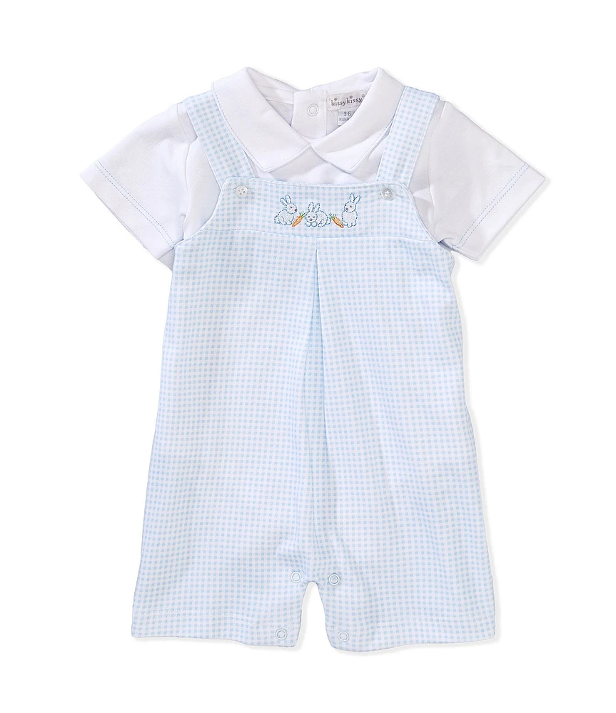 Kissy Kissy Baby Boys Sleeveless Overall & Short-Sleeve Bodysuit