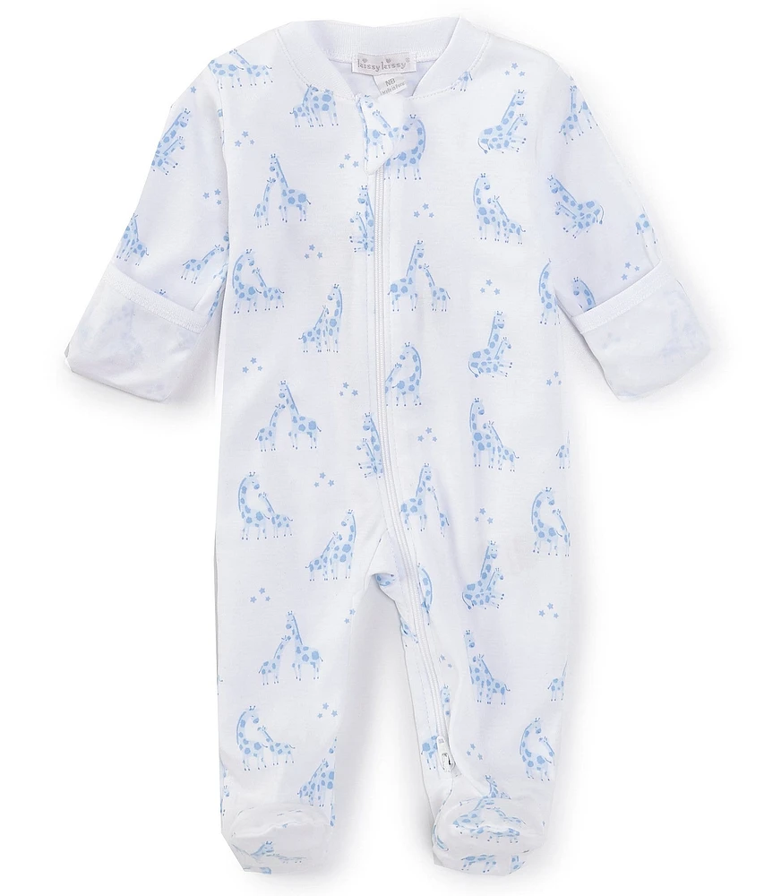 Kissy Kissy Baby Boys Long Sleeve Giraffe Glee Footie Coverall
