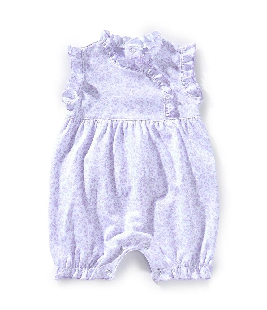 Kissy Kissy Baby Girls Sleeveless Ditsy-Floral Ruffled Coverall
