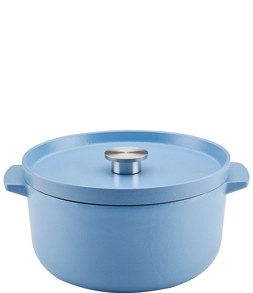 Kitchenaid 6-Quart Round Enameled Cast Iron Dutch Oven with Stainless Steel Knob