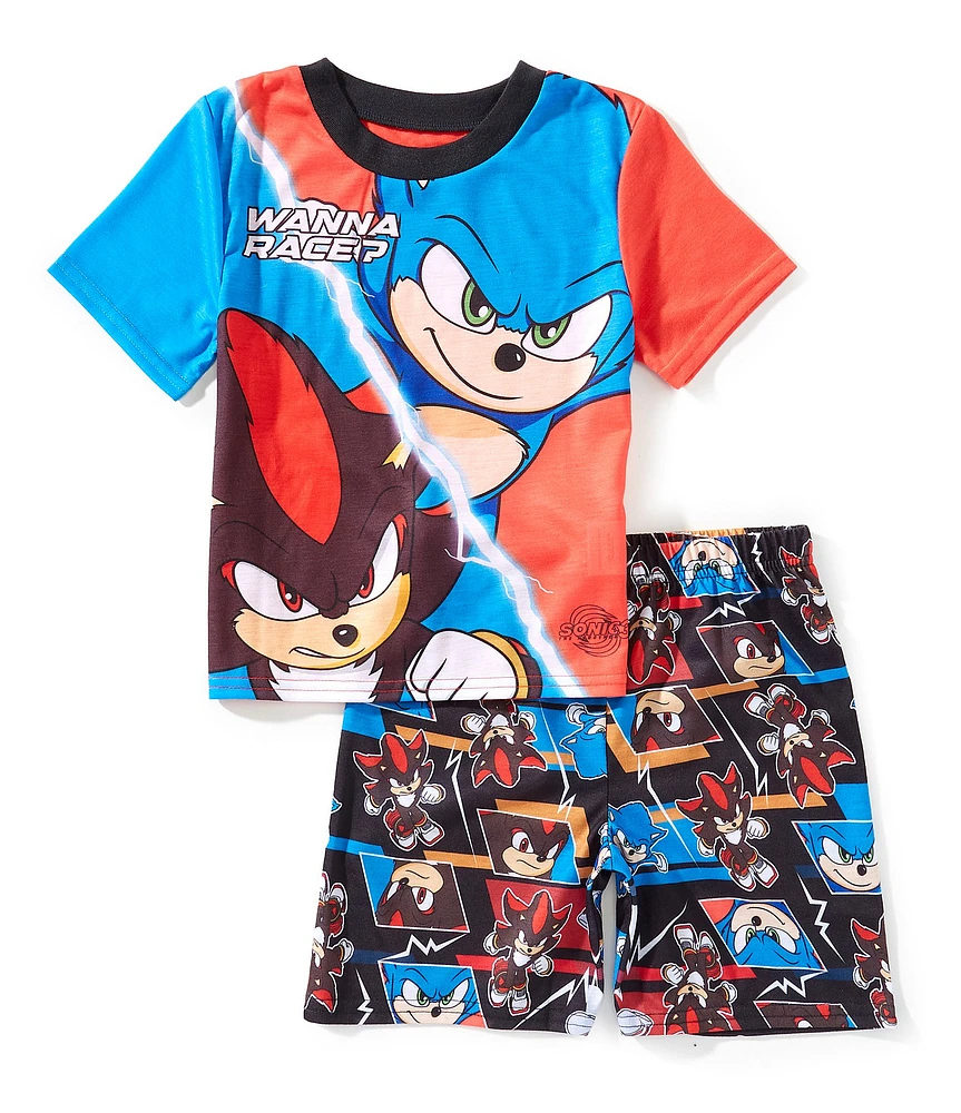 Komar Kids Little/Big Boys Racing Sonic 2-Piece Pajama Set