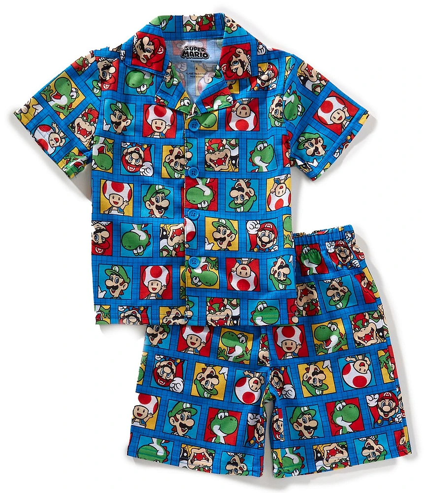 Komar Kids Little/Big Boys Super Mario Two-Piece Pajama Set