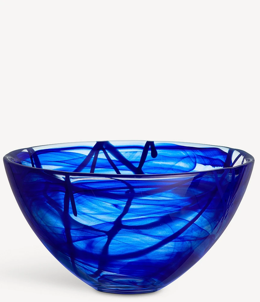 Kosta Boda Contrast Blue on Blue Bowl